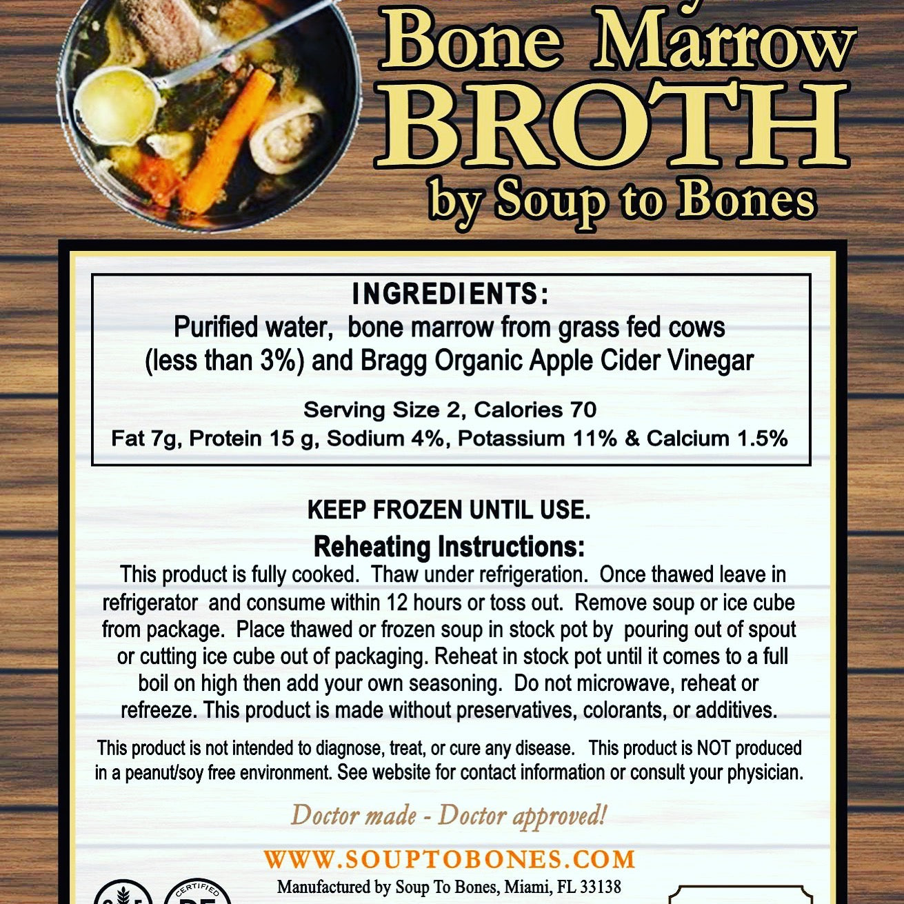 Bone Marrow & Collagen with Tallo Broth (Plain)