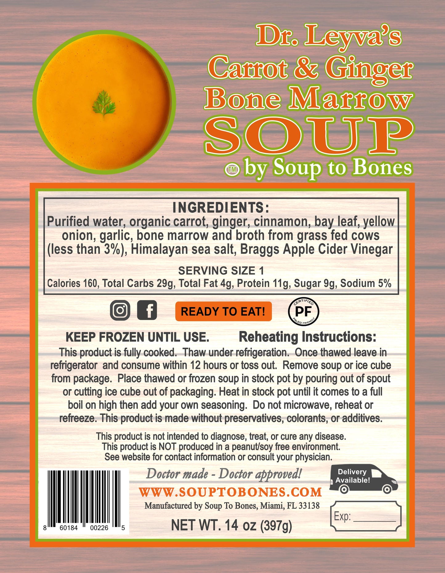 Bone Marrow Ginger Carrot